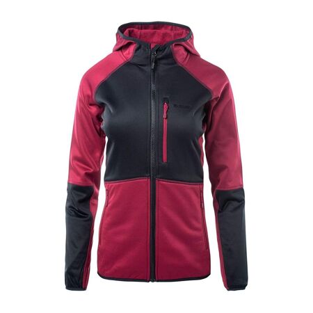 Veste à capuche camila femme rouge betterave / anthracite Hi-Tec