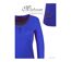 Mayflower NESTOR5 : Tee-shirt manches longues bleu et gris avec col boutonné stylisé-4
