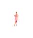 Jupe Longue Motif/style Fente Latérale Femme Rose Missy Empire-1