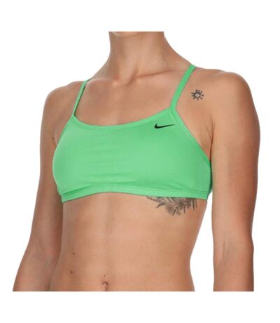 Haut de maillot de bain Vert Femme Nike Racerback - M