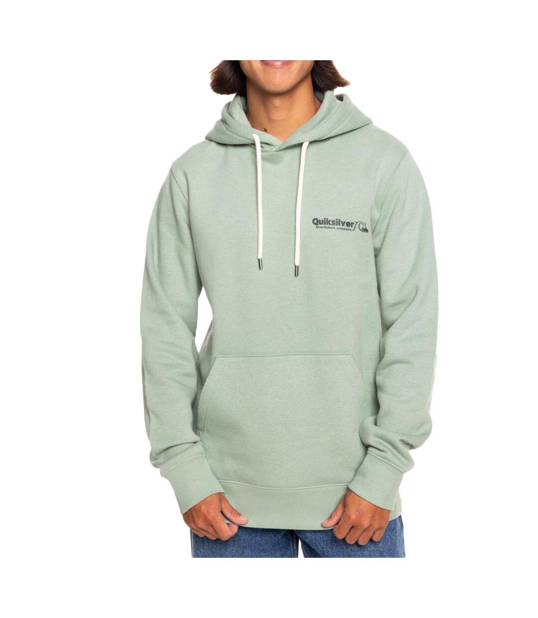 Sweat à Capuche Vert Amande Homme Quiksilver Screen Injection - S-1