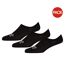 Pack Of 3  Unisex Adult Chris No-show Socks  Black Lee-1