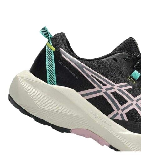 Baskets Course À Pied Gel Venture Femme Noir Rose Asics