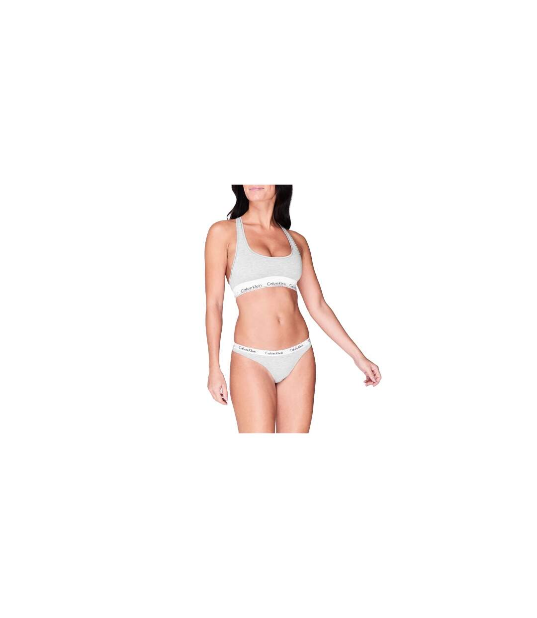 Brassière Motif/style Logo Femme Gris Calvin Klein-1