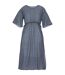 Womens/ladies Avorno Wavy Striped Kaftan Navy White Regatta-1