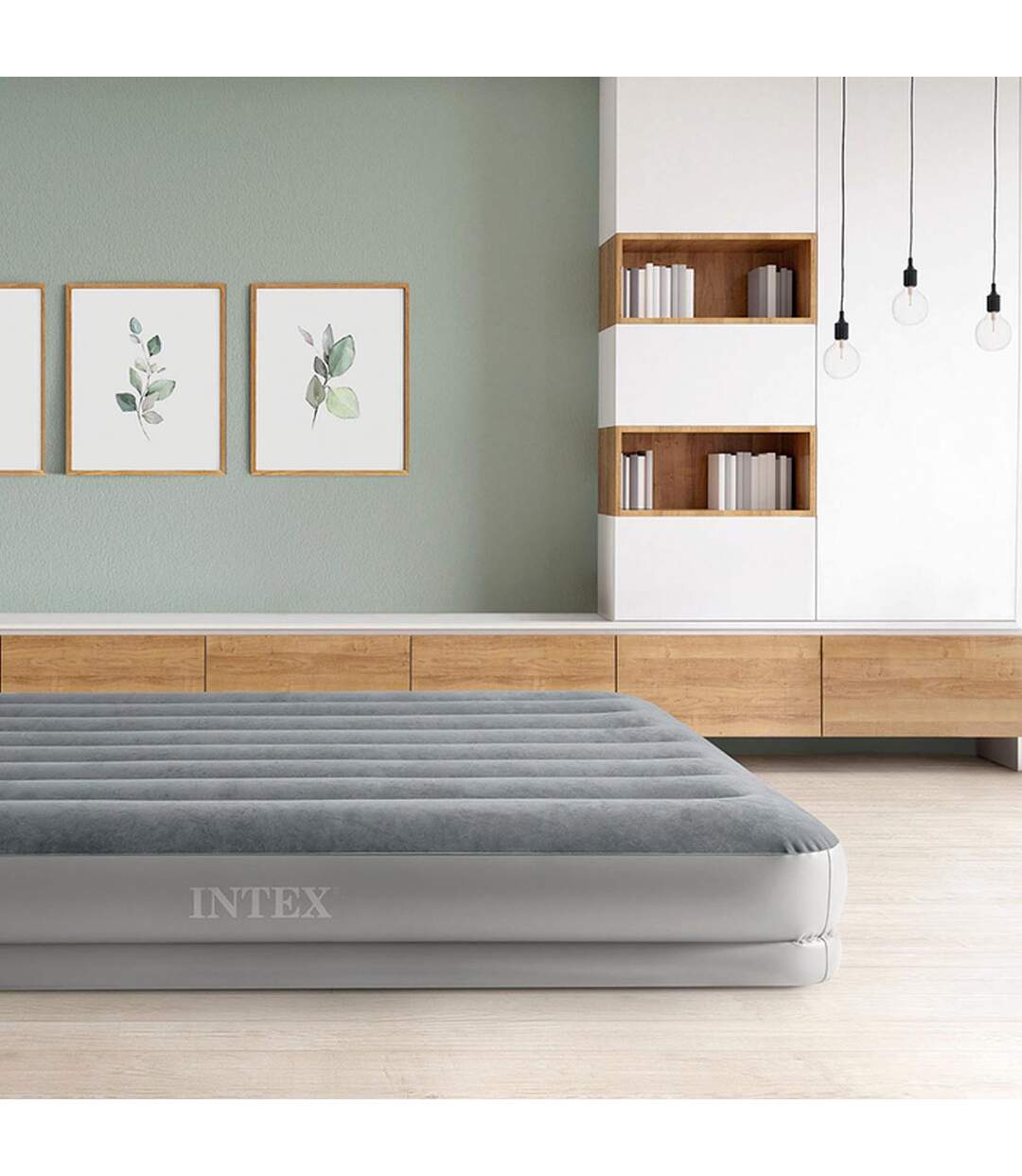 Matelas Gonflable 2 Places Électrique Flex 203cm Gris-4