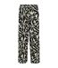 Pantalon Motif/style Floral Abstrait Elbrie Femme Blanc Noir Regatta-1