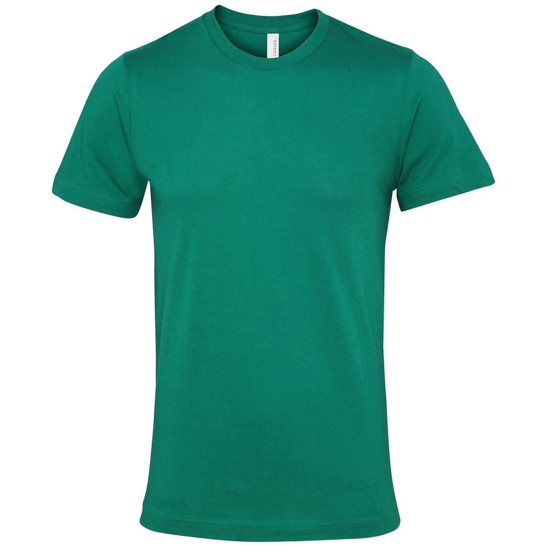 T-shirt adulte vert kelly Bella + Canvas-1