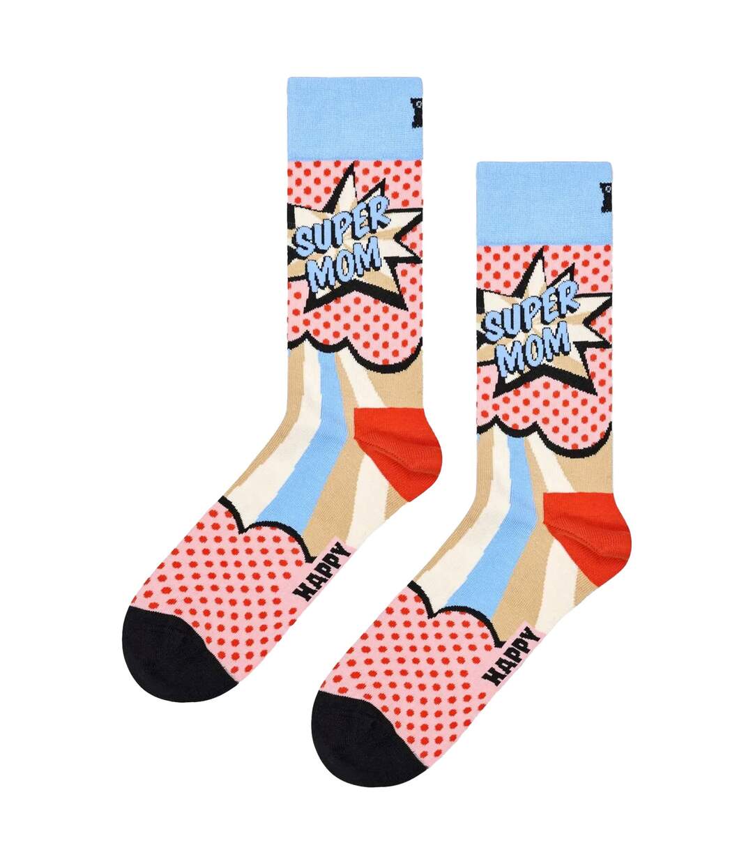 Super Mom Design Novelty Unisex Socks-2