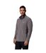 Mens Klamath Range Half Zip Fleece Top Grey Columbia-1