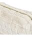 Trousse de Toilette Imitation Fourrure Fluffy 18cm Crème-5