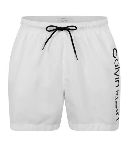Short De Bain Motif/style Logo Homme Blanc Blanc Cassé Calvin Klein