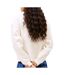 Sweat blanc femme tommy hilfiger badge crew-2