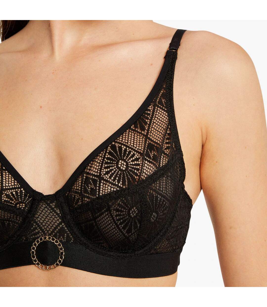 Soutien-gorge à armatures noir Olivia