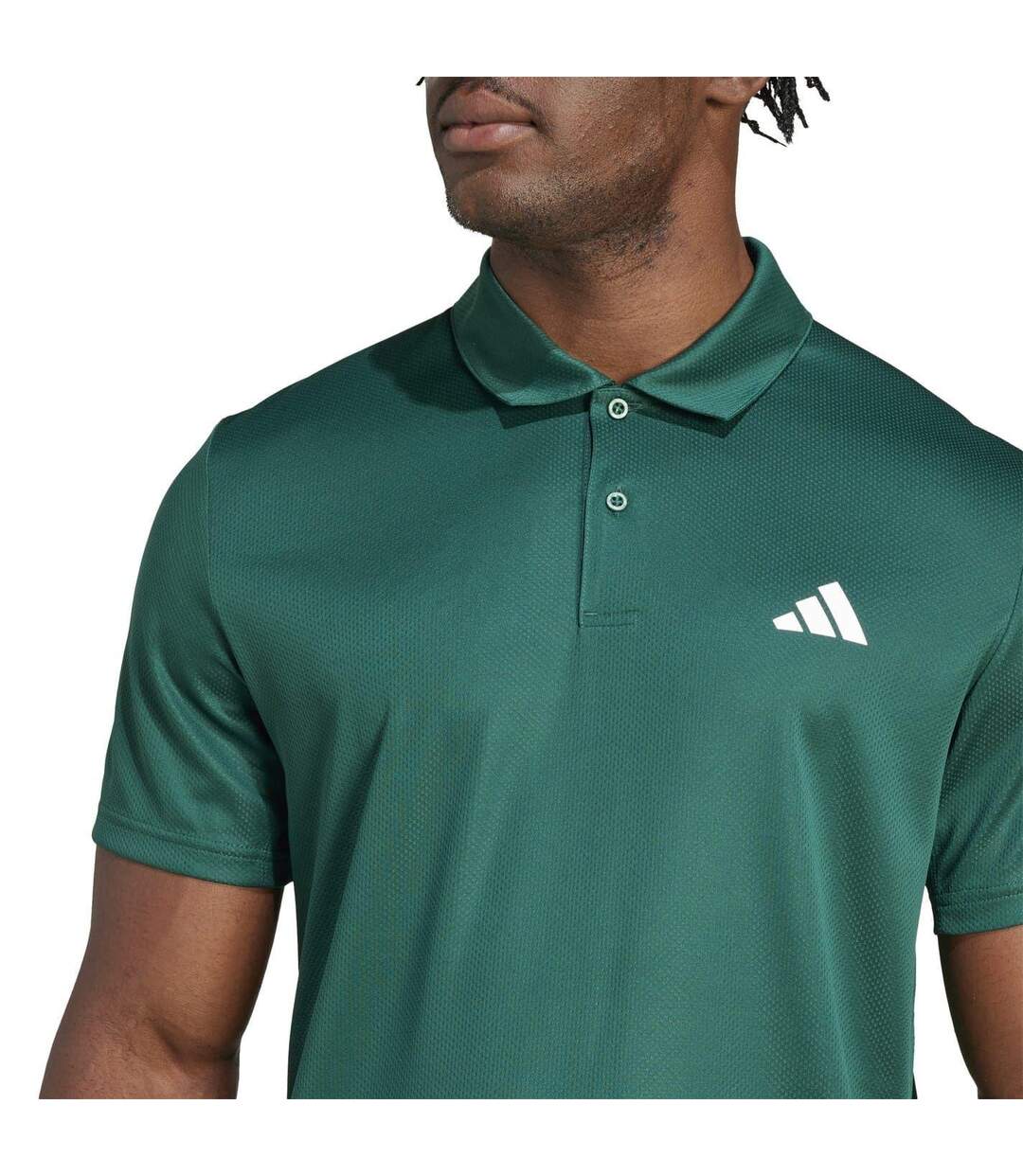 Mens Fab Polo Shirt College Green Adidas-4
