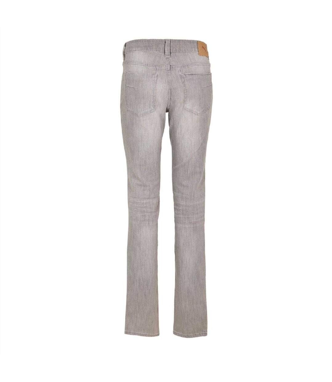 Womens/ladies Rinse Skinny Jeans Grey Puma-2