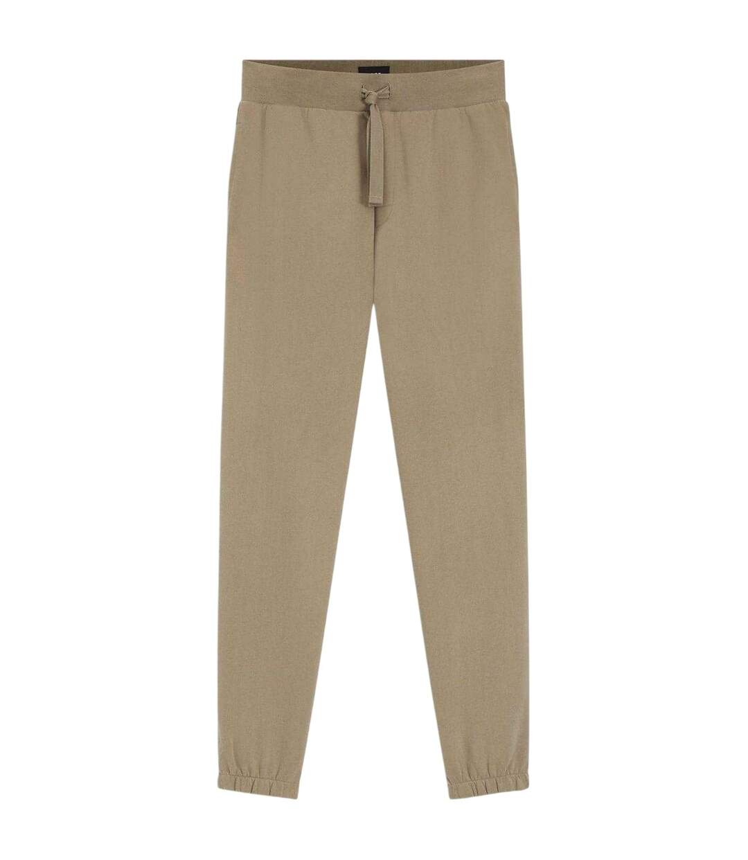 Pantalon De Jogging Motif/style Chevron Homme Marron Boss-1