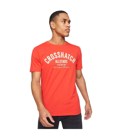 T-shirts Weymouth Homme Blanc Rouge Jaune Bleu Roi Bleu Clair Crosshatch