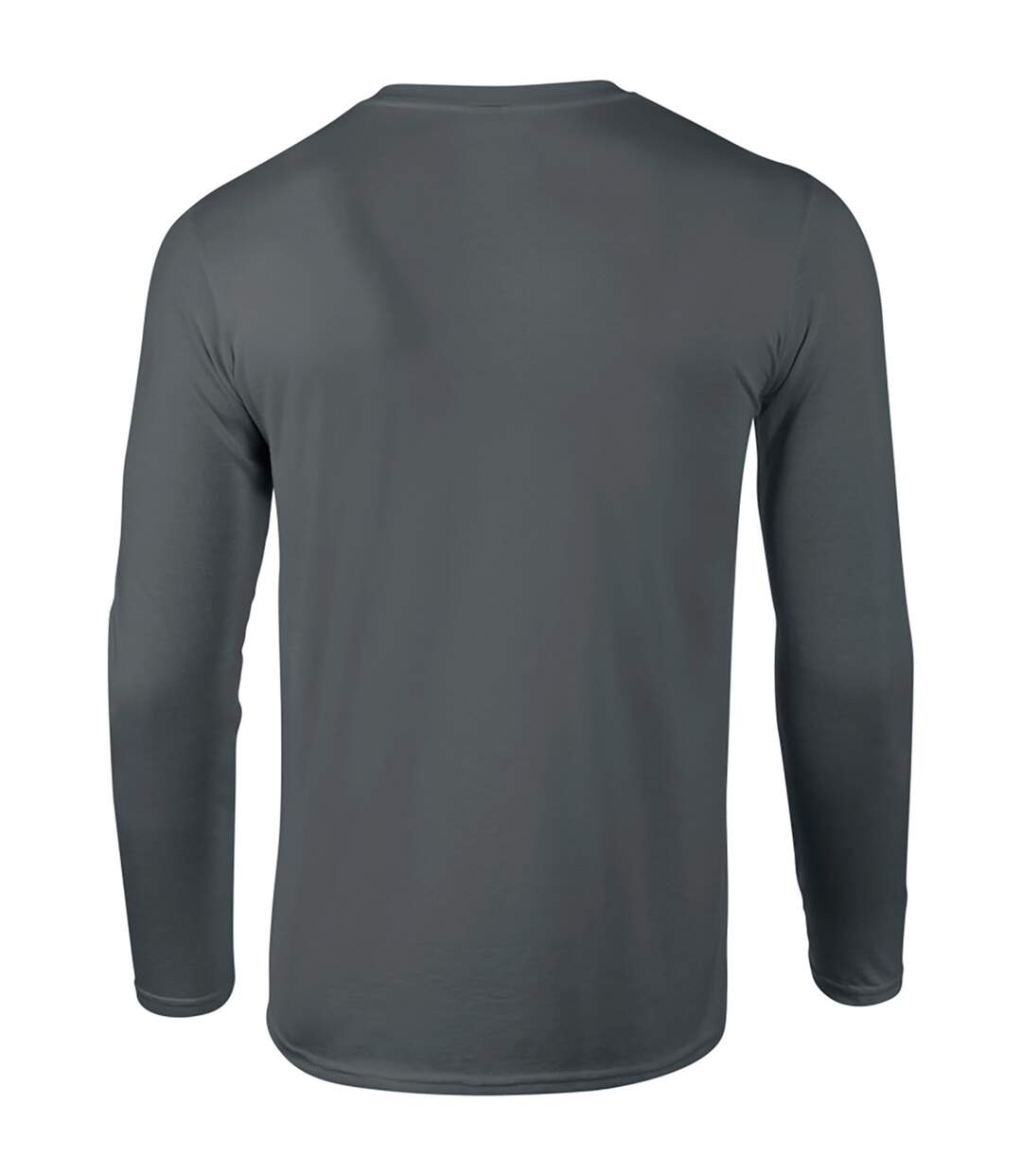 Pack Of 5   Mens Soft Style Long Sleeve T-shirt Charcoal Gildan-3