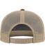 Casquette Trucker Vert Kaki Foncé Marron Flexfit-2