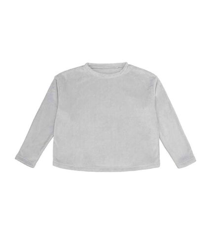 Sweat femme gris argenté Brand Lab