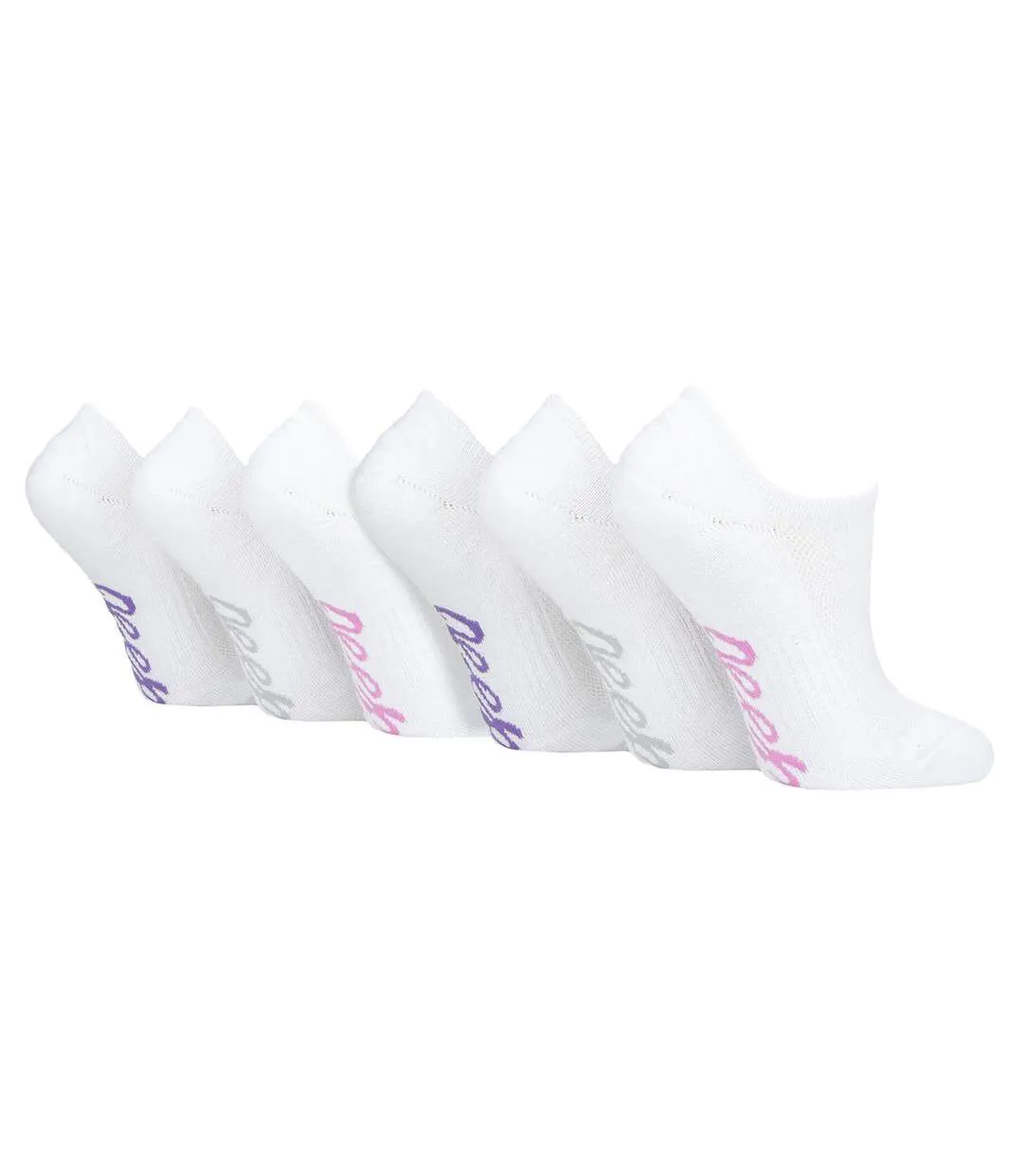 Paquet de 6 chaussettes invisibles en bambou pour femmes avec poignée au talon-1