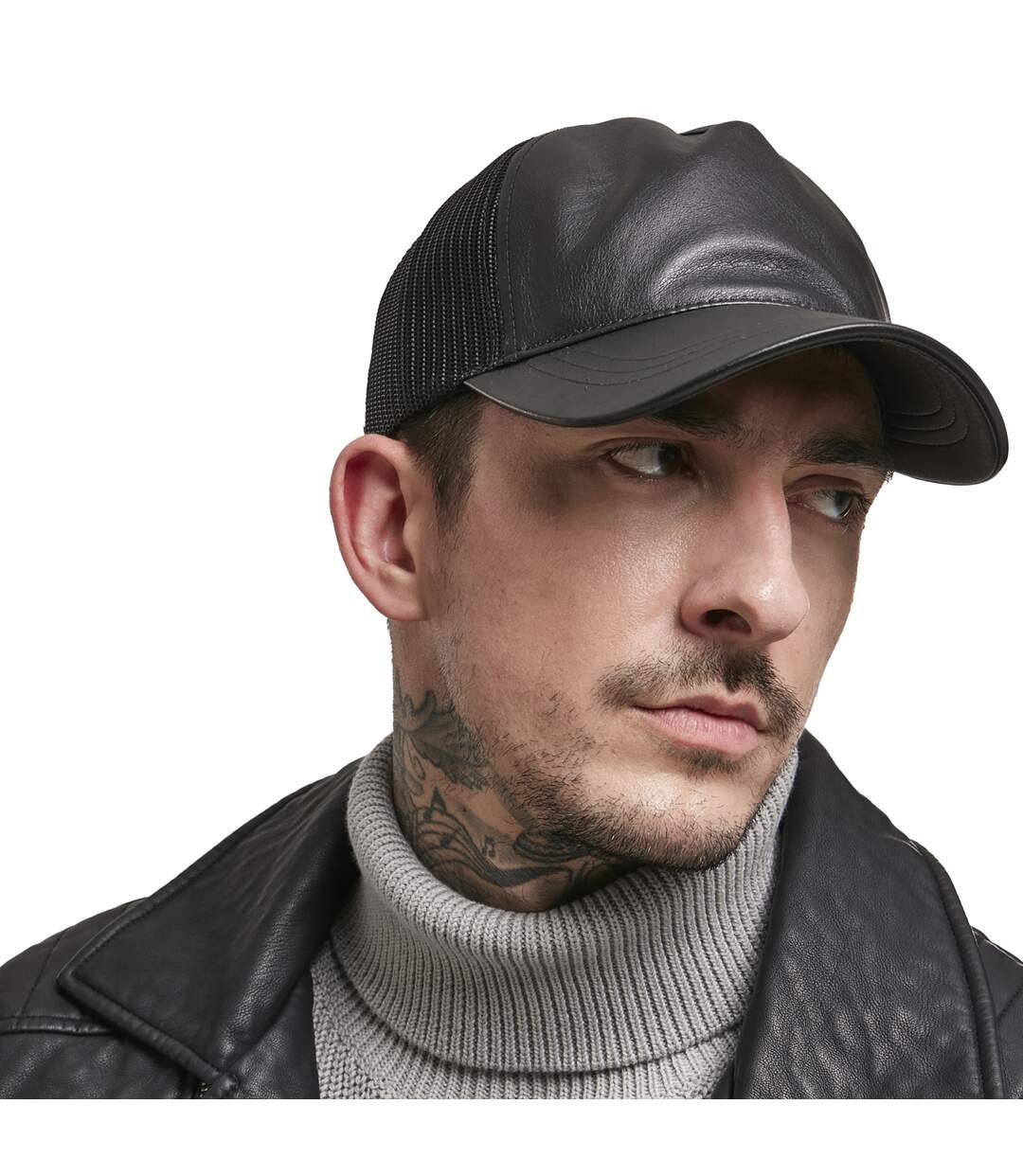 Flexfit By  Mens Trucker Cap Black Black Yupoong-1