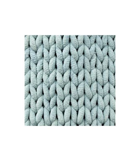 Tapis Salle de Bain Tissé Épais 50x75cm Bleu Arctique