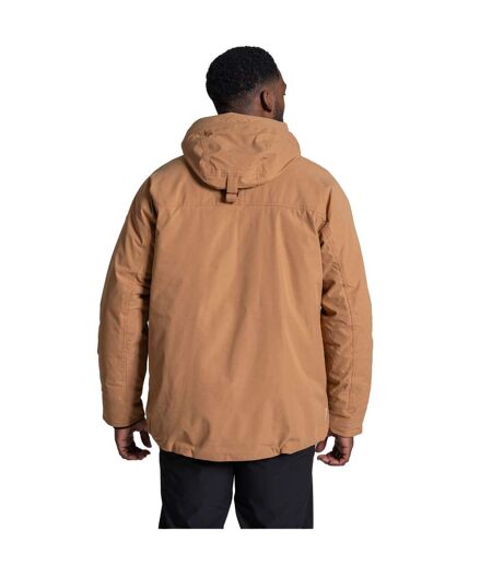 Veste Imperméable À Poches Et Capuche Ajustable National Trust Hamps Homme Marron Clair Craghoppers