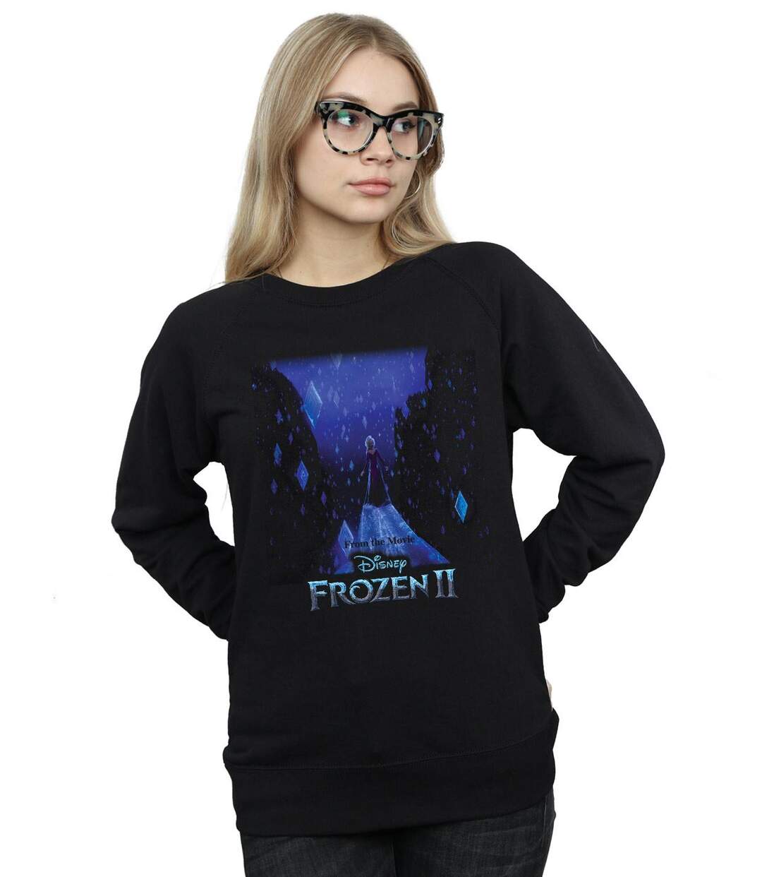 Disney - Sweat FROZEN ELSA DIAMOND ELEMENTS - Femme (Noir) - UTBI18923-2
