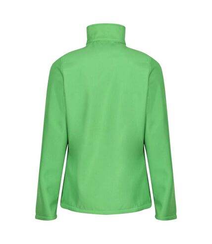 Regatta Standout Womens/Ladies Ablaze Printable Soft Shell Jacket (Extreme Green/Black)