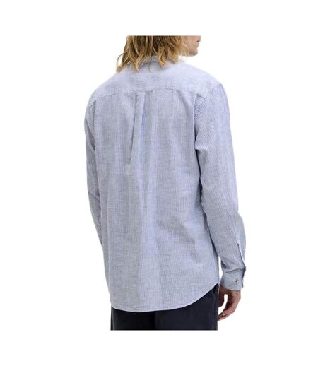 Chemise bleu/blanche homme jack & jones jjesummer