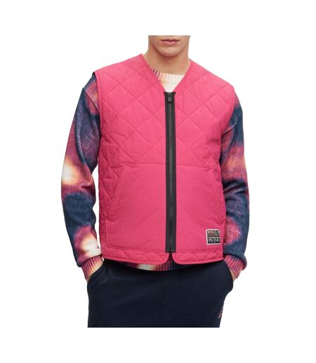 Mens Okella Gilet Pink Boss