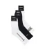 Lot De 3  Chaussettes Motif/style Logo Adulte Noir Blanc Boss-2