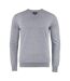 Mens Oakville V Neck Sweatshirt Grey Melange Cutter & Buck-1