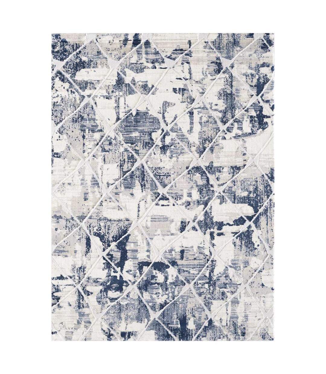 Tapis salon et chambre tissé motif géométrique DUSTY-1