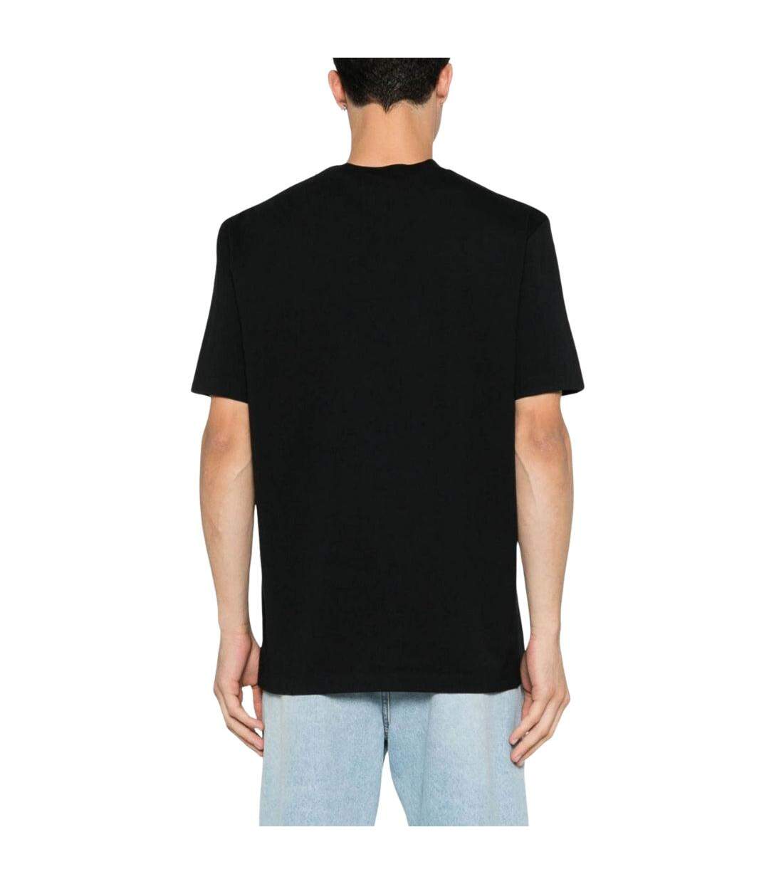 T-shirt Motif/style Logo Headquarters Homme Noir DSquared2-4