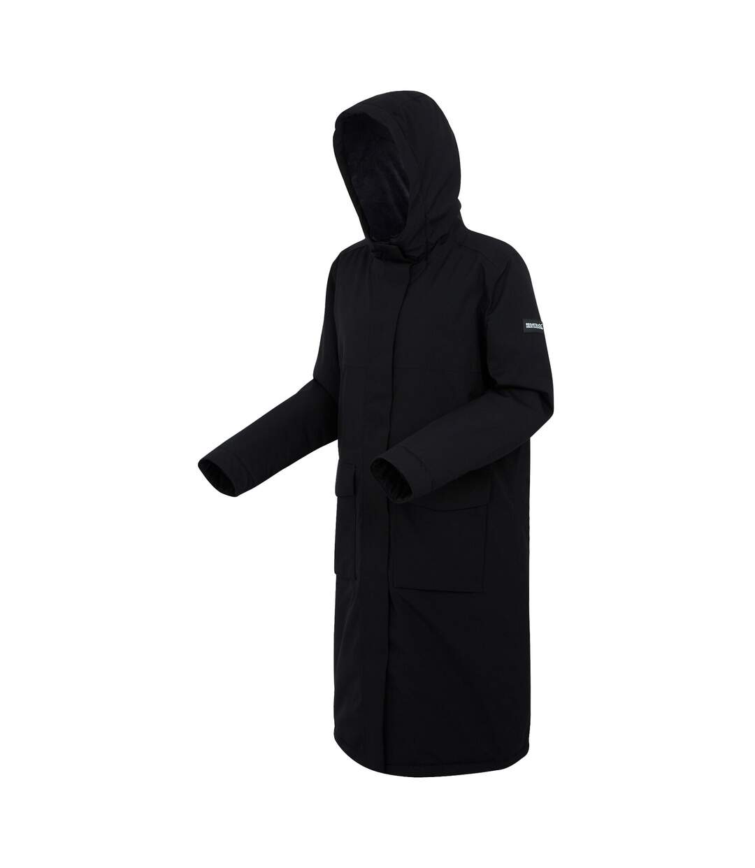 Veste Imperméable Yarli Femme Noir Gris Foncé Regatta-4
