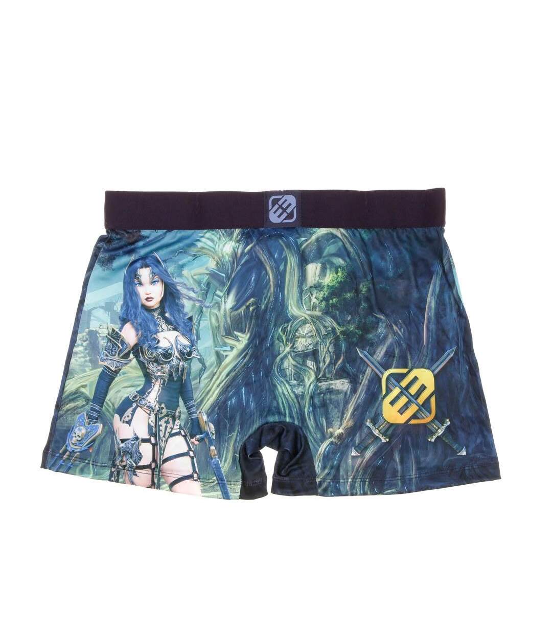 Boxer Bleu/Noir Homme Freegun Heroic Fantasy - L-2