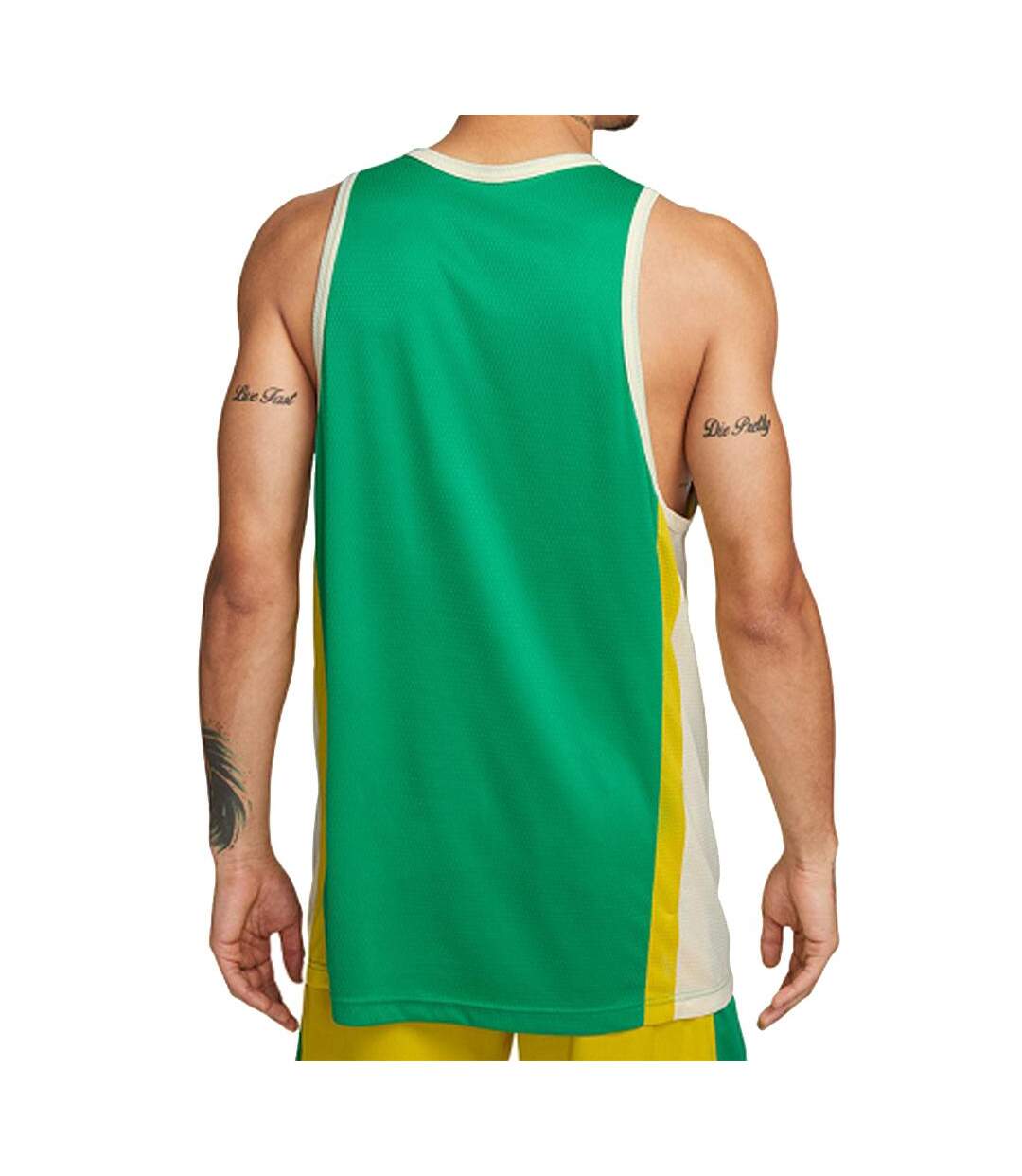 Maillot de basket vert/jaune homme nike df icon - l-2