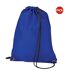 Lot De 2  Budget Sac De Gym Résistant À L´eau Avec Cordon De Serrage 11 Litres Taille Unique Bleu Roi Bagbase-1