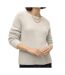 Pull beige femme vero moda puff-1