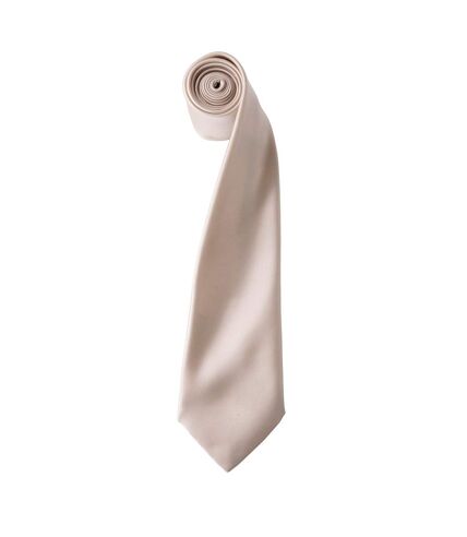 Premier Mens Plain Satin Tie (Narrow Blade) (Orange) (One Size)