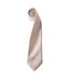 Premier Mens Plain Satin Tie (Narrow Blade) (Orange) (One Size)