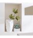 Vase Design en Argile Mirena 43cm Blanc-3