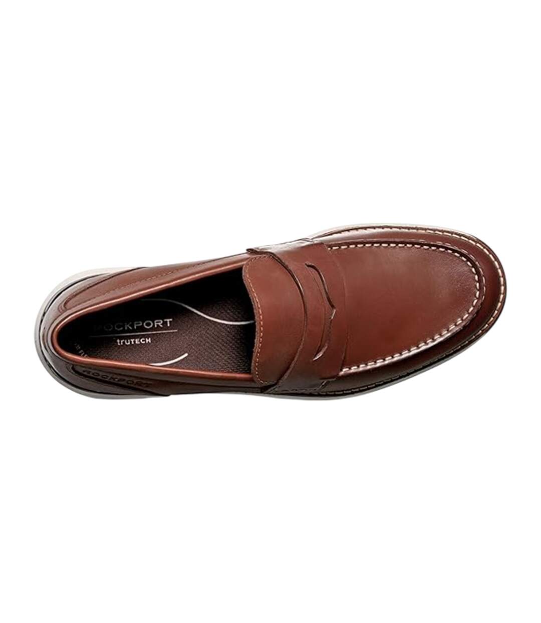Mocassins Penny Homme Marron Clair Rockport-4