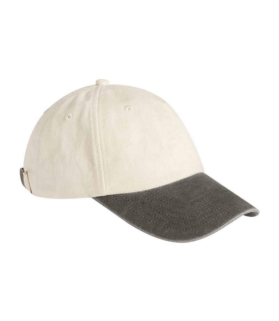 Casquette De Baseball Motif Contrasté Adulte Vieux Marron Naturel Beechfield-1