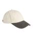 Casquette De Baseball Motif Contrasté Adulte Vieux Marron Naturel Beechfield-1