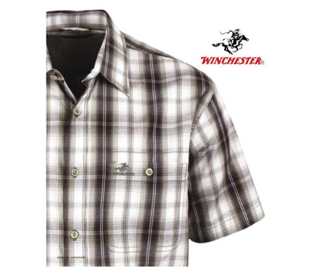 Chemisettes manches courtes Winchester TEDGTM grandes tailles jusqu'au 4XL en coton beige