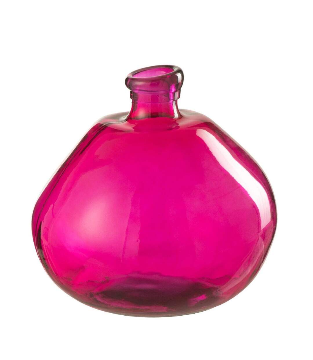 Vase Bulle en Verre Mexican 32cm Fuchsia-1